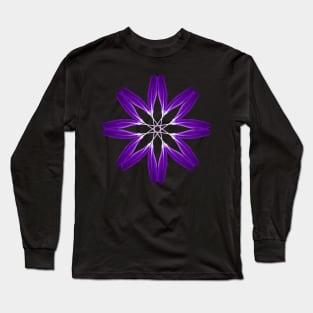 Feather flower purple Long Sleeve T-Shirt